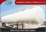 3 Axles Petrol Fuel Tanker Semi Trailer For Crude Oil Transportation