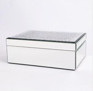 China Silver Color Mirrored Earring Organizer Box 257*181*95mm Environment Friendly factory