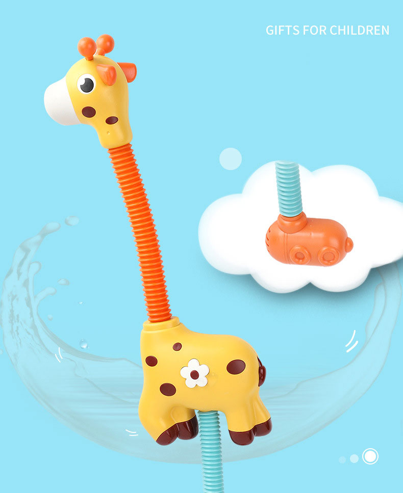 Automatic Circulating Water Spray Electric Giraffe Shower for Children's Bathroom Toy