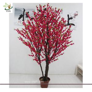 China UVG CHR069 Decorative Christmas Tree Stands Wedding Cherry Flowers larger bonsai factory