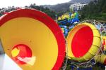 Customized Fiberglass Classical Tantrum Valley Water Park Rides 1 Year Waranty