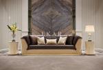 Modern Luxury Italian Leather Living Room 7 Seater Sofa Set For Villa