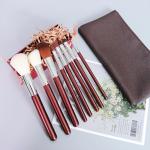 Must Have Cosmetic Brushes Luxury Set For Girls Makeup Dark Red Color
