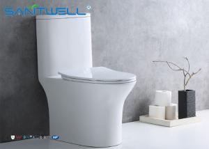 China Single flush Toilet / 1 pc Toilet Economic steam room Washdwon factory