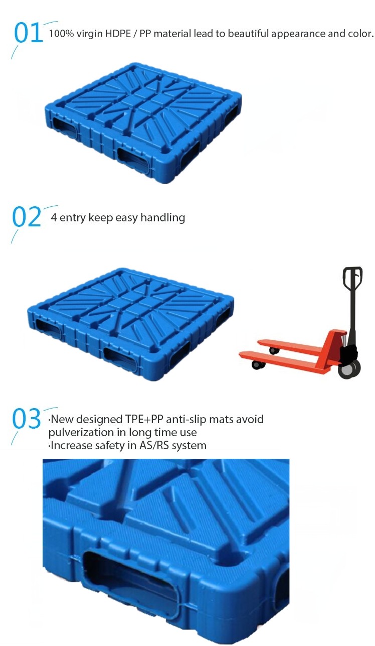cement or brick factory plastic pallet 1600x1400 for sale