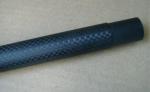 Black 3 k plain light twill Carbon Fiber Telescopic Pole / Telescoping Tubes