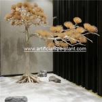 Yellow Artificial Poly Resin Pine Trees Needle Branch Club Festivals Occasion