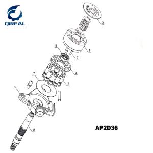 China AP2D36 Hydraulic Pump For SK60-5 Kobelco Excavator factory