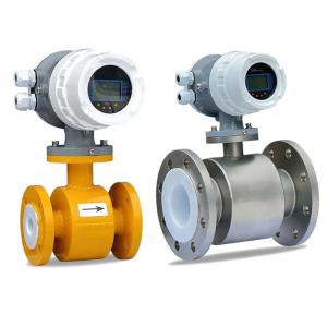 China Large Dn Magnetic Flowmeter Electromagnetic Water Meter For Lime Milk factory