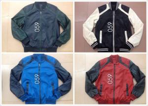 China 059 Men's pu fashion jacket coat stock factory
