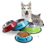 Pet Bowl Non-Slip Stainless Steel Material Customized SublimationEasy Cleaning