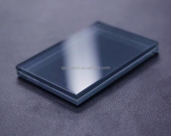 Solid Structure Decoration Flat Black EVA Laminated Safety Glass for Kitchen and