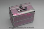 Big Space Aluminium Lockable Vanity Case , Makeup Travel Box Wear Resistant
