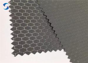 China Luggage Polyester Honey Comb Jacquard Fabric 250D PU Coated Waterproof factory
