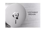 Silver 304 Stainless Steel Jumbo Toilet Roll Holder Wall Mounted Type For Public