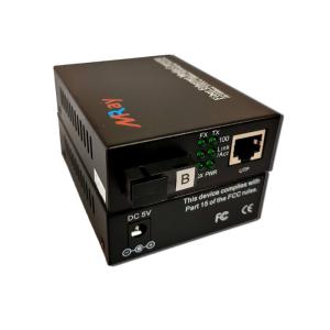 China Single Fiber Media Converter , 100Base Tx Fx Media Converter 60km 512KB Cache factory