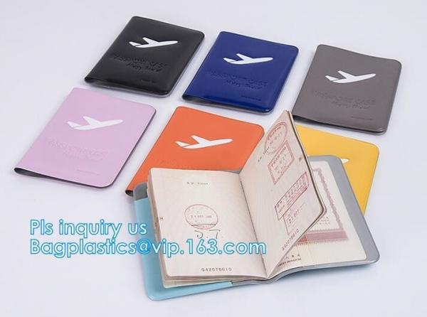 China shinny promotion PVC Passport cover or Passport Case, PU and PVC grid card holder with zipper passport cover, Passport C factory