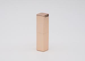 China Square Gold Aluminum Magnet Lip Balm Containers Bulk factory