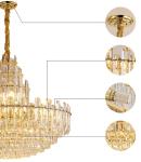 Wedding Interior Decoration Modern Pendant Lamp Chandelier D80*H67cm