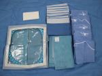 Blue Non - Woven Surgical Packs Disposable For Caesarean Operation