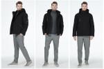 Stylish Down Jacket Men'S With Arm Pocket Individual Linen Jacket Mens Casual