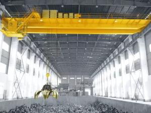 China 10/10T Electromagnetic Grab Crane QP Type For Henan Mine 50Hz factory