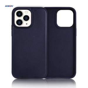 China TPU PC Double Groove Blank Cell Phone Case Customized Logo Inlay Wood Leather factory