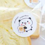 Panda Printed BOPP VOID Packaging Stickers Labels
