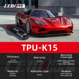 China Factory Price Whloesales TPU PPF Car Films 1.52*15m Transparent Anti-yellowing Tpufilms Car Paint Protection Film factory