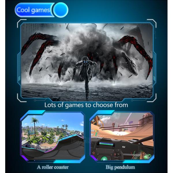 Dynamic 9D VR Simulator Single Seat Super Rocket 360 Machine