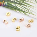 Multicolor Stainless Steel 3D Digital Numbers Pendant