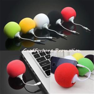China promotional portable ball shape mobile Mp4/mp3 iphone computer 3.5mm speaker audio sound factory