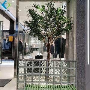 China Durable Faux Olive Plant , Artificial Olive Green Tree For Shop Window Decorate factory