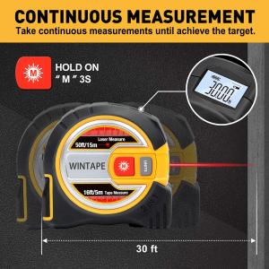 China Metal Laser Measure Tape Multifunctional Measurement Tools Digital Distance Meter Level factory