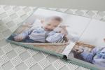 Modern Personalized 10 x 10 Fabric Covered Photo Album For Party / Holiday