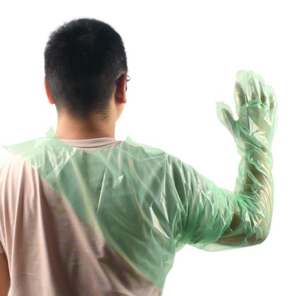 China 50PCS PE Disposable Neck Gloves with Enhanced Chemical and Tear Resistance factory