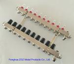 10 Port Stainless Steel 304 Underfloor Heating Manifold Set , China OEM