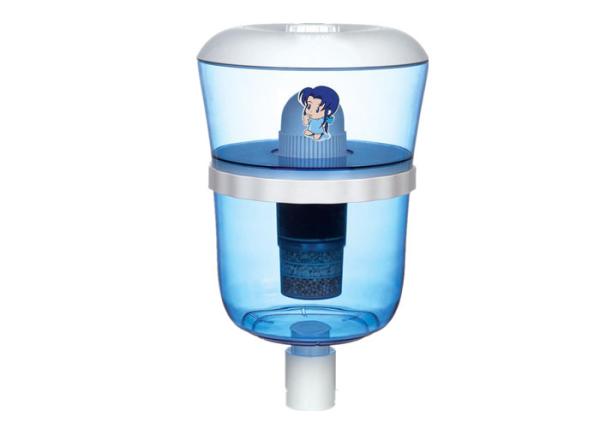 7.5L Transparent Blue Water Purifier Bottle Household Pre - Filtration With One
