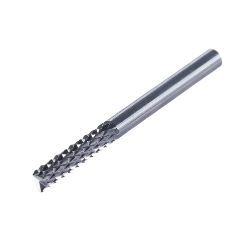China Uncoated 4.0*12*45L*4 Solid Carbide Corn Teeth End Mill CNC Router Corn Bit factory