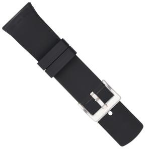 China ROHS Mens Rubber Watch Bands , Curved 22mm Elastic Watch Band factory