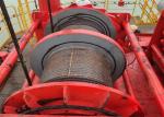 Marine Grade Steel Wire Rope Drum With Anti Corrosion Coating ISO9001 Certified