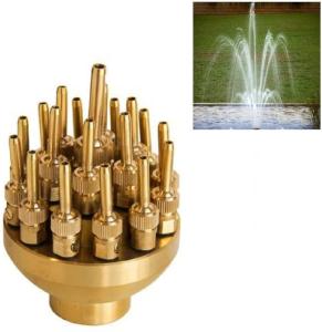 China 1&quot; Brass Ajustable 3 Layers Flower Blossom Fountain Nozzles factory