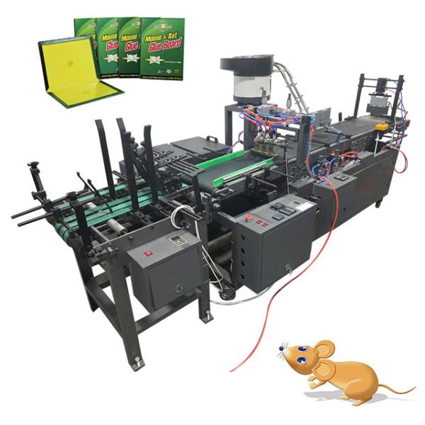 China 3P Automatic Mouse 3000pcs Rat Glue Trap Making Machine  The paperboard plastic  book  rats traps making machine factory