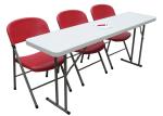 Home BBQ Party Outdoor Plastic Folding Furniture Rectangle Dining Table