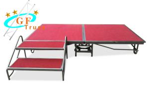 China Steel Aluminum Stage Truss Durable Mobile Folding Stage For Roadshow factory