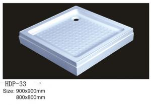China Acrylic shower tray, shower basin,acrylic shower base HDP-33 900X900,800X800 factory
