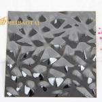 Laser PVC Commercial Kitchen Stainless Steel Wall Panels Embossed 8FT Length