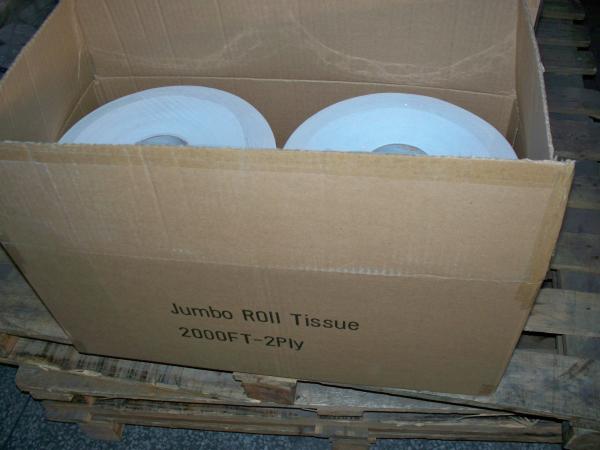 Customizable Size / Package 2 Ply Jumbo Roll Toilet Paper of Virgin Wood Pulp