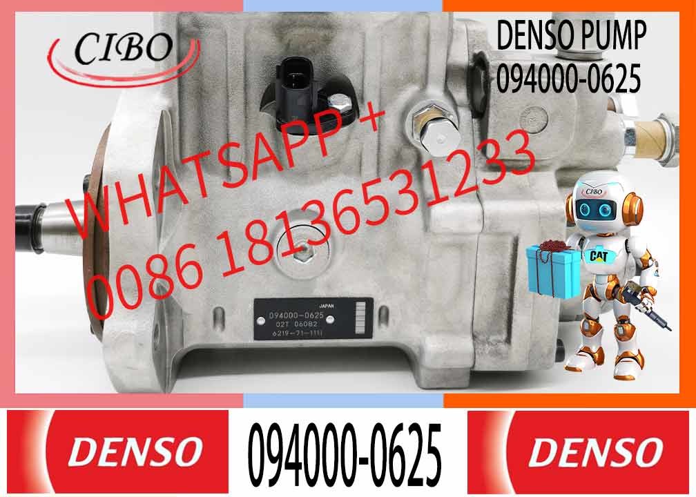 Diesel fuel injection pump 094000-0625 for Komatsu PC400-7 PC450-7 6D125 diesel fuel engine