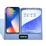 2024 Creative Wireless Charging Calendar Multifunctional PU Leather